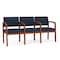 Lesro Lenox 3 Seat Tandem Seating W/ Arms, 65 in W 26 in L 31.5 in H LW3103 - alternate 1